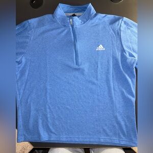 Adidas Golf Pullover - Quarter Zip - Blue - Large